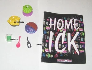 Monster High Classroom Home Ick Double the Recipe Booklet Food Accessory Set NEW - Picture 1 of 1