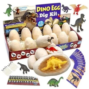 Dinosaur Egg Dig Kit Party Pack for 12 Kids, Excavate 12 Surprise Dinosaurs, - Picture 1 of 7