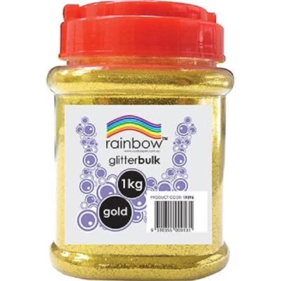 ORO FINO BRILLO ARTESANAL A GRANEL 1KG EN FRASCO ARCO IRIS - PUBLICACIÓN GRATUITA Foto 1 de 3