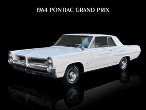 1964 Pontiac Grand Prix in White NEW Metal Sign: 12x16" Ships Free - Picture 1 of 1