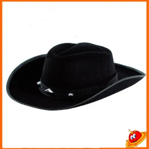 Cappello Far West Cowboy Cowgirl nero borchie  Travestimento Party Carnevale  - Imagen 1 de 1