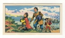 Tea Card 1964. Historical Scenes. The Pilgrim Fathers land in America, Mayflower