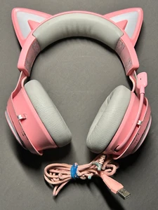GS510 Auriculares para Juegos Auriculares para Gato Somic Micrófono Rosa con Cable - Imagen 1 de 5