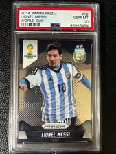 Lionel Messi Argentina 2014 Panini Prizm World Cup #12 PSA 10 GEM MT