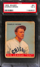 1933 Goudey Baseball Cards 60