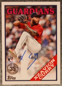 Xzavion Curry 2023 Topps Update Series On Card Auto 88BA-XC 1988 Retro Guardians - Picture 1 of 2
