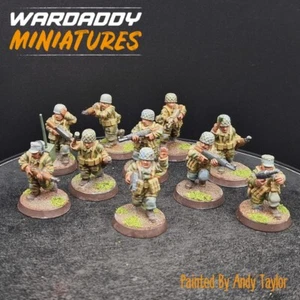 Pro Painted 28mm Bolt Action German Fallschirmjager ×10 Y2 WW2 3D Printed Heroic - Picture 1 of 4