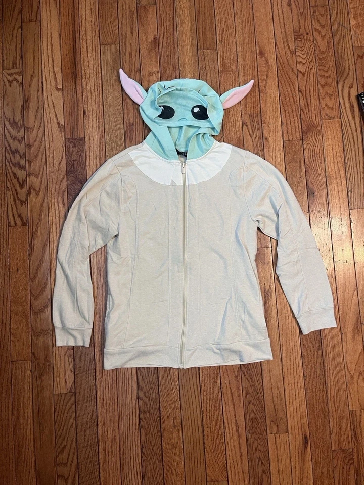 XL Baby Yoda Star Wars Sudadera con Capucha - Disfraz de Halloween Fácil Foto 1 de 4