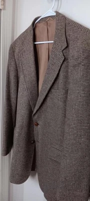 Chaqueta de Lana De Colección Levi Strauss/Taylored Classics Beige Pata de Gallo L/S 46R Foto 1 de 4