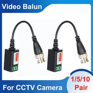 CCTV Camera Passive Video Balun BNC Connector Coaxial Cable Adapter - Picture 1 of 14