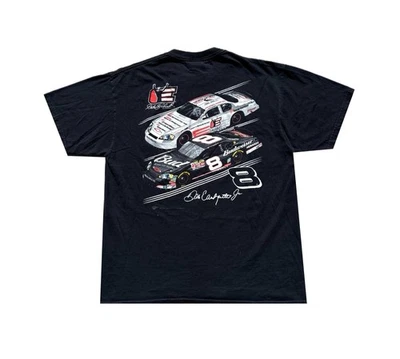 Vintage 2000s Dale Earnhardt Jr. Hall of Fame Racing Graphic T-Shirt Mens Size L - Image 1 of 4