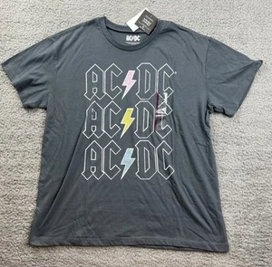 Grayson Threads Women's Size XXL AC/DC Short Sleeve Graphic T-Shirt Gray - Picture 1 of 7