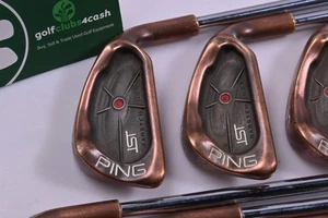Ping ISI BeCu Irons / 3-PW+SW / Red Dot / Stiff Flex Ping JZ Shafts - Picture 1 of 7