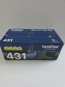 NEW GENUINE - BROTHER TN431BK BLACK TONER  SEALED - Picture 1 of 1
