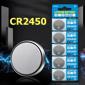 Lot CR2450 3V Coin Cell Battery for Remote Controllers Garage Door Openers - Picture 1 of 14