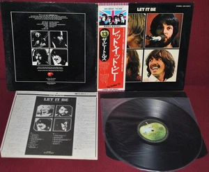 THE BEATLES - LET IT BE - APPLE EAS-80561 1976 - LP JAPAN OBI NM - Picture 1 of 2