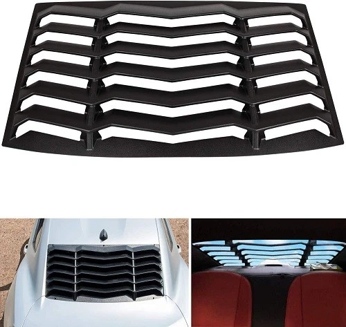 Fits Chevrolet Camaro 2010-2015 Rear & Side Window Louver Sun shade Scoop Cover - Imagem 1 de 1