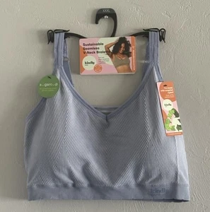 Kindly Yours Women’s Light Blue V Neck Wireless Bralette XXXL New With Tags - Picture 1 of 8