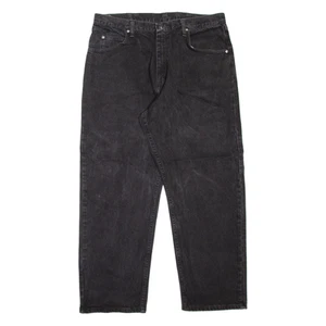 WRANGLER Mens Jeans Black Relaxed Tapered W34 L28 - Picture 1 of 6