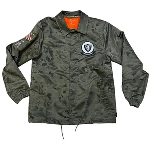 Giacca Las Vegas Raiders Nike NFL uomo L Saluto al servizio verde esercito sul campo - Foto 1 di 10