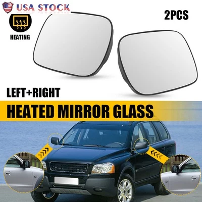 Nuevo espejo retrovisor de vidrio térmico lado conductor o pasajero para Volvo XC70 XC90 2003-2006 Foto 1 de 4