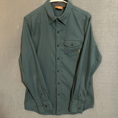 Merrell Select Wick Performance Flannel Blue Long Sleeve Button Shirt Men Small - Image 1 of 4