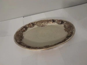 Satsuma Porcelain Hand Painted Oval Plate - Picture 1 of 21