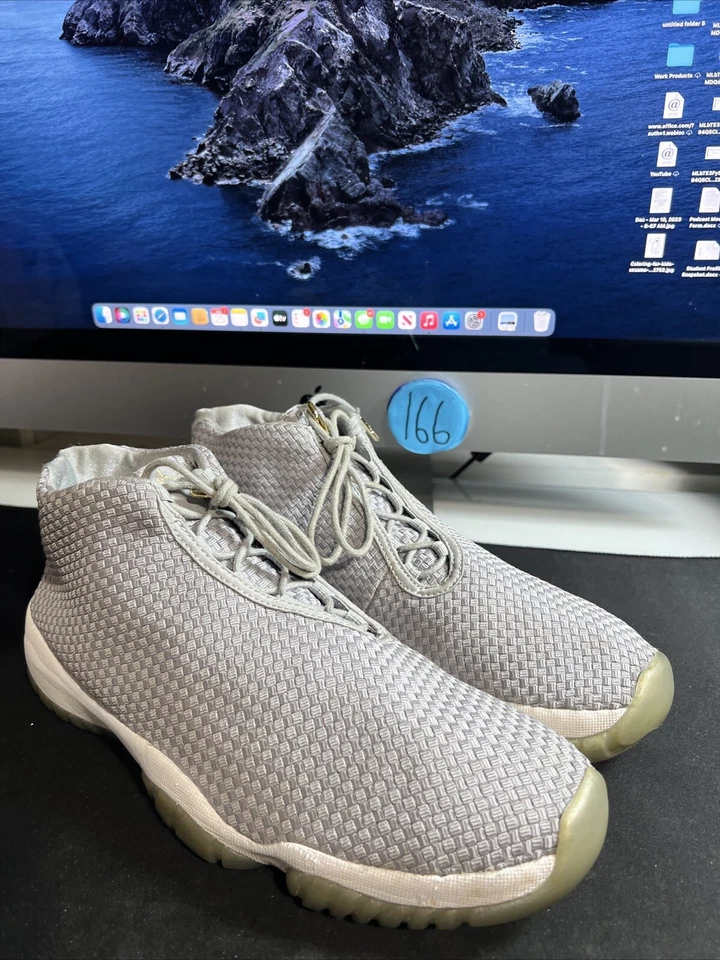 Nike Air Jordan Future Wolf cinza tamanho 11 656503–004 branco cinza - Imagem 1 de 4