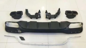 Puntas de escape difusor trasero estilo GLS63 para Mercedes GLS X166 AMG parachoques SUV17-19 - Imagen 1 de 2