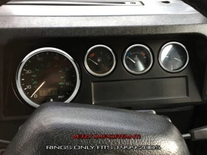 For Land Rover Defender 99-05 Polished Aluminium Chrome dash  Gauge Rings x4 - Picture 1 of 15
