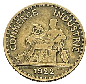 1922 France Bon Pour 2 Francs Chambres de Commerce Industrie Lot B11-38 - Picture 1 of 4