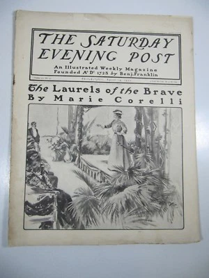 The Saturday Evening Post Magazine- April 14, 1900- Harrison Fisher Illustrated - Image 1 of 4