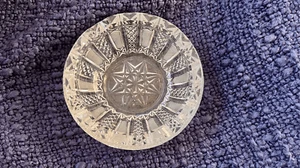 Vintage Mid Century Modern Pressed Glass Star 5” Jewelry Dish Ashtray Decor - Picture 1 of 6