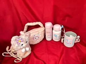 Lot of Girls Water bottles Teddy Bear BeddyBear Cinnamoroll Linabell Purse - Picture 1 of 4