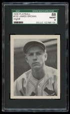 1939 Play Ball #132 James Brown *Cardinals* SGC 88 NM/MT #1227587-131