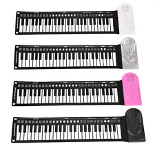 Portable 49 Keys Electronic Keyboard Hand Rolling Up Piano For Children Kids EUJ