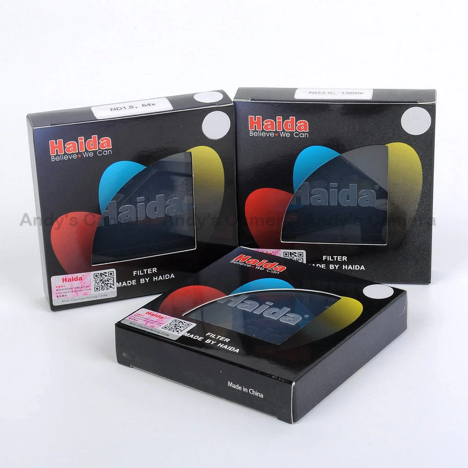 Haida 40.5mm ND Kit, 3.0 1.8 0.9 Neutral Density Lens Filter 3 6 10 Stop - Image 1 of 1