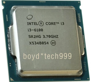 Intel Core i3-6100 CPU 2 cores Socket LGA1151 SR2HG 3.7 GHz 3700 MHz Processor - Picture 1 of 4