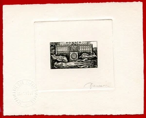 Monaco 1960 #452, Artist Signed Die Proof, Research on Cephalopodes - Picture 1 of 1