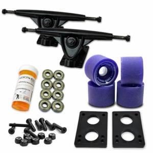Yocaher HD7 Longboard Combo set - Black trucks (Solid Purple) - Picture 1 of 5