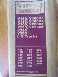 Caterpillar V160 V180 V200 V225 V250 V300 HF V225HF Forklift Service Manual - Picture 1 of 23