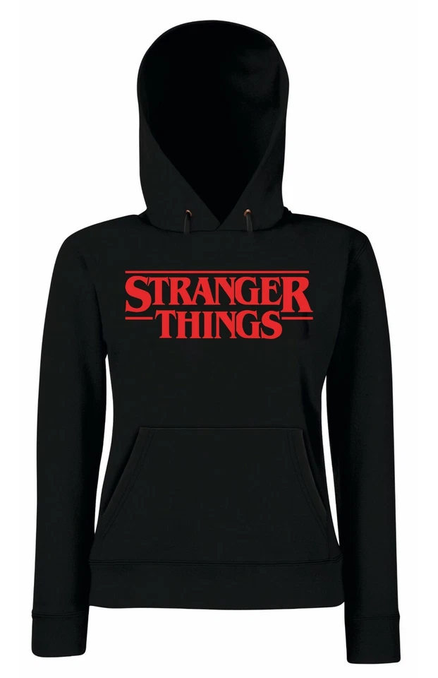 Felpa cappuccio STRANGER THINGS unisex taglie bambino ragazzo adulto - Image 1 of 3
