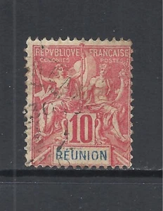 REUNION SCOTT 40 USED FINE - 1900 10c RED COMMERCE & NAVIGATION ISSUE - Picture 1 of 2