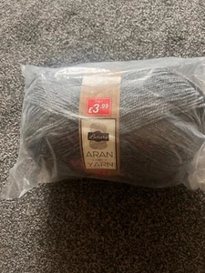 ARAN YARN, 300g ball in grey - Picture 1 of 2