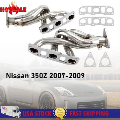 Stainless Steel Exhaust Header Manifold Fit Nissan 350Z 370Z Fit Infiniti G37 - Image 1 of 4