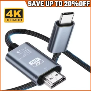 Type C to HDMI 4K Cable Converter 2M HDTV USB Adapter For Ipad Samsung HUAWEI - Picture 1 of 12