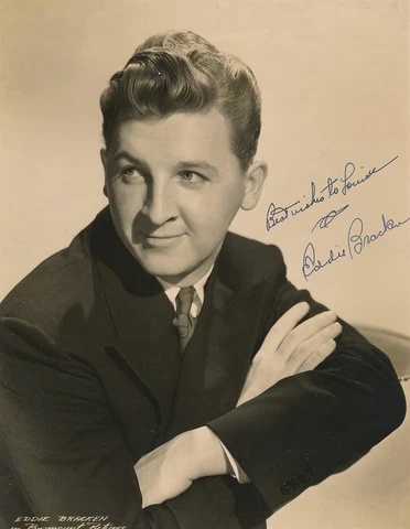 Eddie Bracken- Signed Vintage Photograph Cover