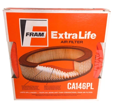Filtro de aire NOS Fram CA146PL - AC A134C Lee AFL-52 Mopar L-168 Purolator AFP-52 Foto 1 de 4