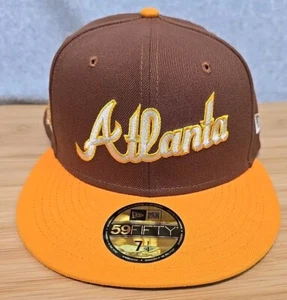 New Era Men's Atlanta Braves Tiramisu 59FIFTY Fitted Hat 7 1/4 NWT - Picture 1 of 8