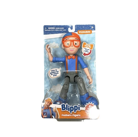 New Poseable Blippi Figure 9 Inch Articulated Talking Figure 6+ Sounds & Phrases Cover